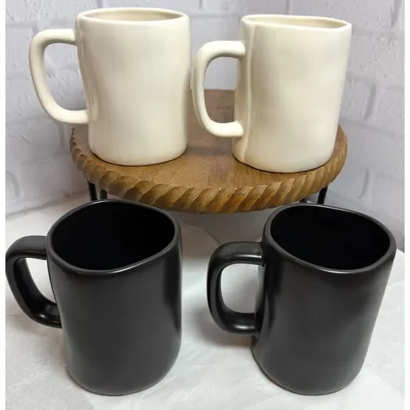 Gently Used Lot of 4 Halloween Mugs SPOOKY Rae Dunn - Picture 2 of 5